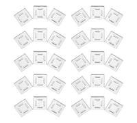 LALADEFIEE Portable Aluminum Eyeshadow Organizer Tray for Lipstick and Blusher Storage, Safe to Use 30pcs Sub Package Containers for Makeup Display and Home Use