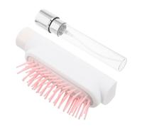 LALADEFIEE Portable Bristles Soft and Hydration Rounded for Detangling Hairbrush Mister with Built-in Water Spray 10ml Capacity Plastic Spray Brush for Busy Mornings after Workouts