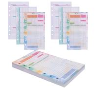LALADEFIEE Portable Budget Notepad Loose-leaf Sheets with Expense Tracking Feature Made of Paper, Suitable for Travel and Picnic Use, Compact and Easy to Organize Your Finances