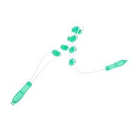 LALADEFIEE Portable Deep Tissue Massage Roller with Eight-Roller System for Neck Back Forearm and Elbow Muscle Relief Lightweight Handheld Therapy Tool for Shoulder and Waist Tension