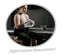 LALADEFIEE Portable Handheld Body Fat Analyzer with Bmi Calculator Lightweight Fitness Monitor for Accurate Health Tracking and Weight Management