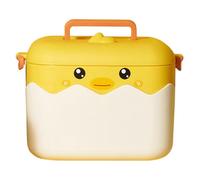 LALADEFIEE Portable Household Medicine Case Large Capacity Pills Organizer with Handle Polypropylene Storage Box for Travel and Daily Use