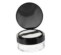 LALADEFIEE Portable Loose Powder Case with Puff Flip-top Design Compact Container for Makeup Powder Holder for Women Travel and Daily Use for -ups