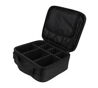 LALADEFIEE Portable Makeup Brush Holder Cosmetic Storage Box Large Capacity Handheld Toiletry Organizer for Travel and Daily Use Lightweight Cosmetic Bag