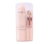 LALADEFIEE Portable Mini Makeup Brush Set with Dual Headed Design Retractable Blush and Eyeshadow Brushes Handle Convenient Travel Cosmetic Tool for Face and Powder Application