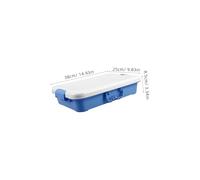 LALADEFIEE Portable Plastic Sandbox with Lid Small Sandtray Storage Box for Craft Organizers Multi-use Handheld Sand Play Tray with Cover and Spacious Storage Case