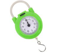 LALADEFIEE Portable Spring Scale for Suitcase with Hook High Precision Manual Luggage Weight Scale in Fluorescent Green for Home and On-The-Go Use