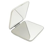 LALADEFIEE Portable Stainless Steel Makeup Compact Mirror with Surface and Lightweight Design Mini Pocket Mirror Suitable for Handbag Use Practical for Professional Makeup Artists