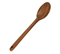 LALADEFIEE Portable Teak Wood Soup Ladle Cooking Scoop Smooth Surface Wooden Flatware for Kitchen Home Restaurant Use Safe Non-Scratch Serving Spoon