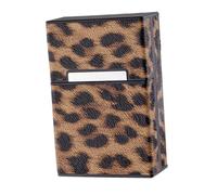LALADEFIEE Premium Leopard Print Cigarette Case with Magnetic Buckle Portable Compact Tobacco Container for Men and Women Sturdy Compression-Resistant Storage Box Easy to Carry and Stylish