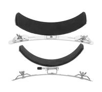LALADEFIEE Professional Snare Drum Leg Holder 2pcs Stainless Steel Silver Finish for Marching Bands and Touring Percussion Instrument Accessory