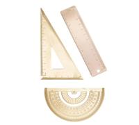 LALADEFIEE Protractor for Painters for School Use Easy and Quick Selection with Super Accuracy Scale Set Brass Triangle Ruler and Lightweight Design, Drawing Measurement Tools and Teachers