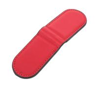 LALADEFIEE Pu Leather Money Clip for Men Red Cash Holder and Card Organizer Wallet Insert with Laser-Engraved Clip Suitable for Business Cards