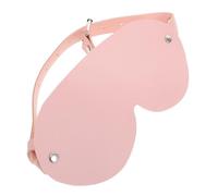 LALADEFIEE Pu Leather Sleep Eye Mask for Women, Vintage Masquerade Blindfold with Adjustable Strap, Light Blocking Soft Eye Shade for Travel and Rest