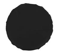 LALADEFIEE Pu Stool Covers Black 32cm Diameter with 10cm Side Height, Waterproof Chair Seat Covers, Easy to Clean and Snug Fit, Stylish round Barstool Seat Protector for Office and Home