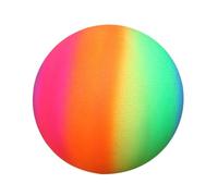 LALADEFIEE PVC Inflatable Rainbow Bounce Play Ball for Playground with Vibrant Colors for Indoor Recreation and Birthday Parties