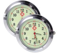 LALADEFIEE Quartz Pocket Watch Dial Featuring Concise and Generous Design with Glass Material 2pcs for Manual DIY Suitable for Pocket Watch for Nursing