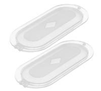 LALADEFIEE Range Hood Lamp Cover Set Replacement Pair Cooker Hood Accessories for Kitchen Maintenance