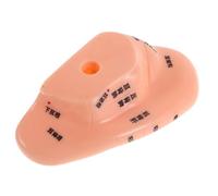 LALADEFIEE Realistic 14cm Silicone Ear Acupuncture Model with Acupoints for Chinese Medicine Education Human Ear Meridian Massage Tool Female Anatomy Teaching Aid