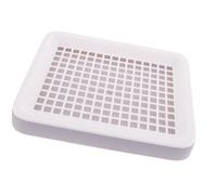 LALADEFIEE Rectangular Plastic Bunny Cage Litter Box Large Activity Space and Safe Mesh Edges, Suitable for Guinea Pig and Small Rabbit Use at Home