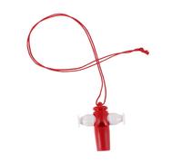 LALADEFIEE Red Boys and Girls Whistle Toy Samba Musical Instrument for Boys and Girls Shows Plastic Whistle Lanyard for Dance Performances Kindergarten Party Noise Maker