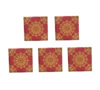 LALADEFIEE Red Burgundy Wedding Banquet Napkins 100pcs Disposable Printed Dinner Serviettes 33x33cm 5pcs for Party and Event Table Settings