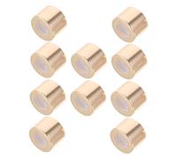 LALADEFIEE Refillable Diffuser Bottle Caps Bottles with 2.4cm Inner Diameter 10pcs for Reed Diffusers Golden Alumina Sealing Lids Suitable for for Car Aromatherapy
