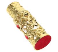 LALADEFIEE Refillable Glass Perfume Bottle 3ml Vintage Arabian Fragrance Container Portable Travel Essential Oil Bottle with Gold Cap for Women
