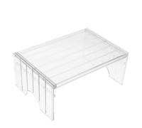 LALADEFIEE Refrigerator Shelf Organizer Adjustable Stackable Plastic Rack Extendable Freezer Divider for Kitchen Cabinet and Pantry Storage Solutions