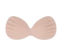 LALADEFIEE Removable Sports Bra Cup Inserts Thick Sponge Padding One-Piece Design for Yoga and Swimwear Use Light Yellow