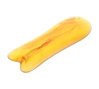 LALADEFIEE Resin Gua Sha Facial and Neck Massager Tool Amber Fish-shaped Scraper for Deep Tissue Massage and Meridian Acupoint Therapy Full Body Beauty Massage Board