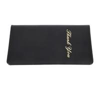LALADEFIEE Restaurant Menu Check Presenter Black Magnetic Server Book with Pen Holder for Waitress Accessories and Guest Bill Holder Suitable for Hotels and Restaurants