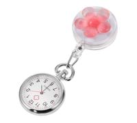 LALADEFIEE Retractable Cartoon Clip-on Quartz Nurse Fob Watch with Easy-Pull Hook for Students and Medical Professionals, Pocket Hanging Lapel Watch for Exams and Nursing Use