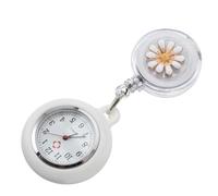 LALADEFIEE Retractable Nurses Fob Watch for Women with Dial and Water Resistant Alloy Case Hanging Clip-on Nurse Watch and Paramedics or Christmas