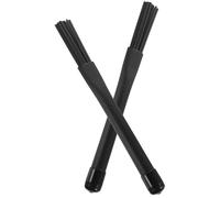 LALADEFIEE Retractable Nylon Jazz Drum Brushes 1 Pair with Non-slip Handle, Percussion Drumstick Brush Set for Universal Drum Kits and Beginner Drummers