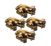LALADEFIEE Retro Metal Frog Cabinet Knobs 4Pcs Set Vintage Drawer Pull Handles for Bedroom Wardrobe Smooth Surface
