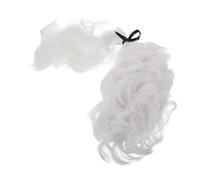 LALADEFIEE Reusable Adjustable Lawyer Cosplay Wig for Men Realistic White Judge Costume Wig for Parties and Stage Versatile Styling for Any Occasion
