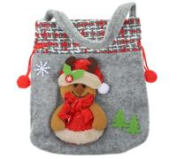 LALADEFIEE Reusable Christmas Party Gift Bags with Handle Design, Comfortable Fabric Material, Elk Shape, for Wedding and Storage, Simple but Generous Style, Christmas Party Favour Pouches