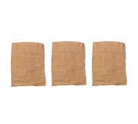 LALADEFIEE Reusable Linen Drawstring Bags with Simple Design 3pcs Multi-Functional Flood Control Potato Bags for Protecting Plants from Cold and Frost for Food Storage and Plants