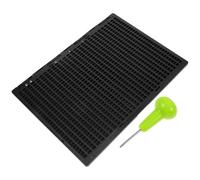 LALADEFIEE Reusable Plastic Braille Writing Plate with Stylus, 27 Lines and 30 Cells Per Line, Braille Devices the Blind, Gifts Blind People and Back to School Decorations