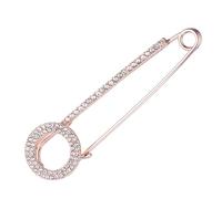LALADEFIEE Rhinestone Lapel Pin Delicate Pearl Alloy Brooch Elegant Breastpin for Women Dress Up Party Gift Durable Wear Resistant Fashion Accessory