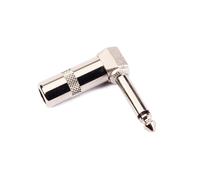 LALADEFIEE Right Angle Guitar Audio Connector Jack Plug Adapter Metal 6.3Mm 1/4 Inch Easy Access for Guitar Cable Use Compact Space-Saving Design