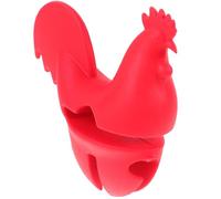 LALADEFIEE Rooster-Shaped Silicone Pot Lid Boil Stopper Convenient Lifter for Kitchen Cooking Compact Lightweight Spill Stopper with Smooth Edges Safe and Practical Kitchen Accessory