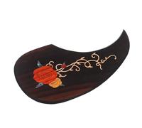 LALADEFIEE Rosewood Acoustic Guitar Pickguard Scratch Plate Double-sided Adhesive Self-adhesive Protective Board for Guitar Impact Protection Accessory