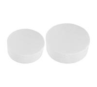 LALADEFIEE round Foam Cake Dummies Manual Homework and Accessory 2pcs for Cake Decorating Practice White Foam Model for Beginners and Families in Dessert Shop Use