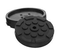 Laladefiee round Rubber Jack Pads 2Pcs for Car Lifting Equipment | Anti-slip Support, Protects Ground, Reduces Vibration and Noise, Stable Black Pads for Lifts and Equipment