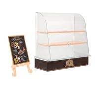 LALADEFIEE Scale Dollhouse Bakery Decor Plastic Mini Store Cabinet with Bright Colors for Handmade Micro Landscape and Dollhouse Decoration