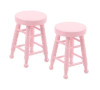 LALADEFIEE Scale High Leg Small Stool for Dollhouse Cafe Bar Living Decoration Craftsmanship for Pretend Play and Miniature Scenes