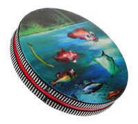 LALADEFIEE Shaking Ocean Drum Beads round Wave Percussion Instrument for Kids Music Therapy and Gentle Sea Sound Hand Drum Educational Toy