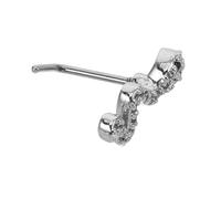 LALADEFIEE Shaped Snake Nose Studs with Sparkling Zirconia Stainless Steel Nose Rings for Women Comfortable Secure Fit for Year of Snake Celebration